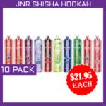 JNR SHISHA HOOKAH – 12000 PUFFS – 10 PACK
