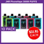 JNR PhoneVape – 10 PACK – 30000 PUFFS