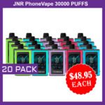 JNR PhoneVape – 20 PACK – 30000 PUFFS