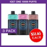 IGET ONE 12000 PUFFS – 3 PACK