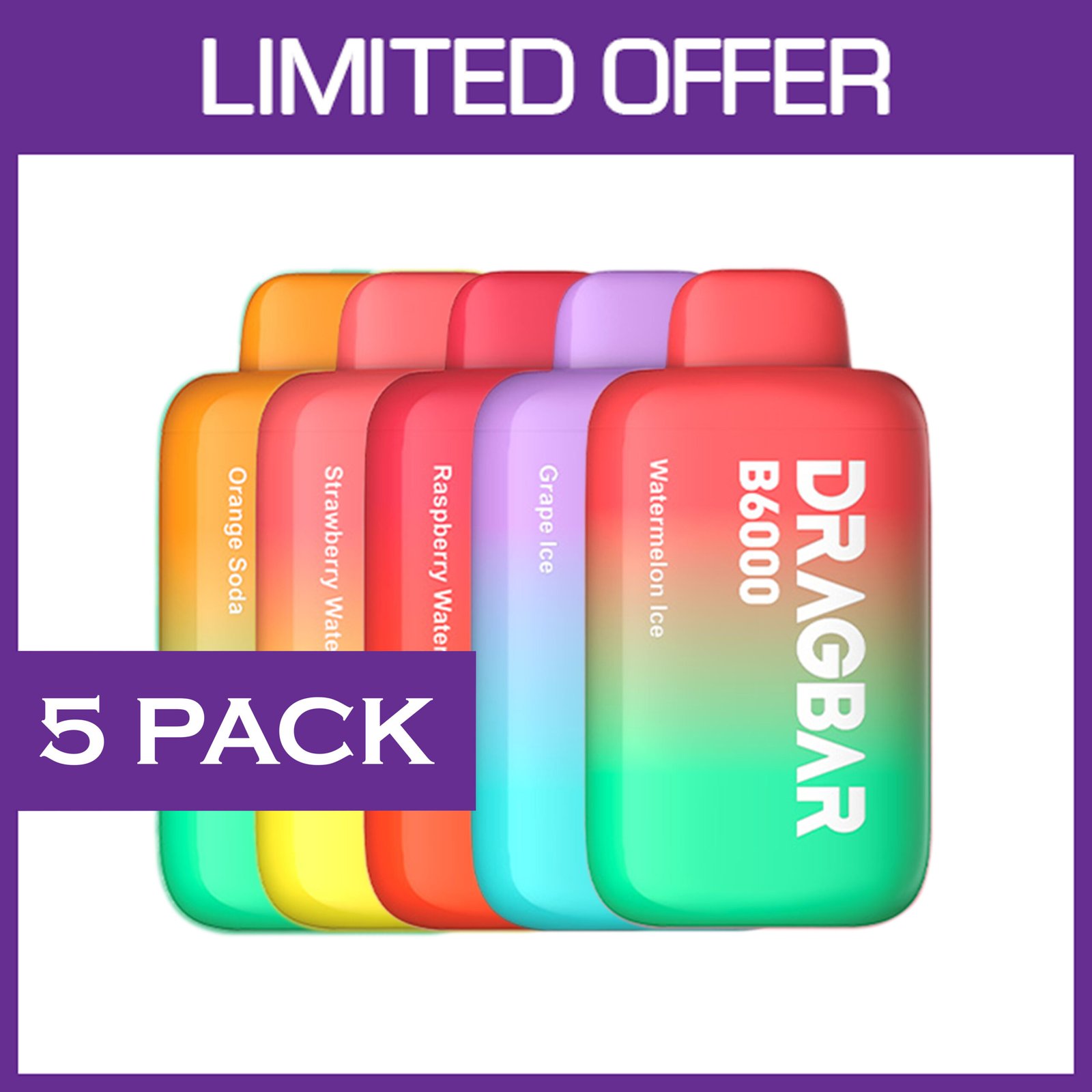 5-pack-scaled-1.jpg ZOOVOO DRAGBAR โ 6000 PUFFS โ 5 PACK - Image 1