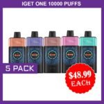 IGET ONE 12000 PUFFS – 5 PACK