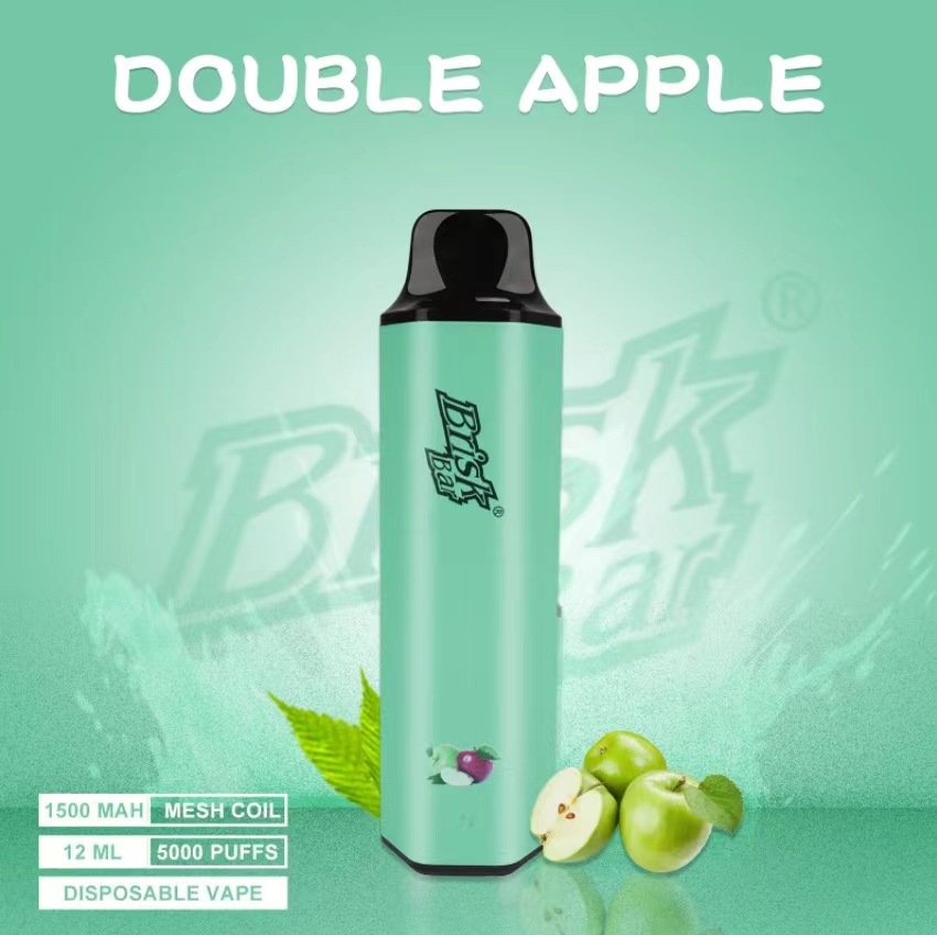 DOUBLE-APPLE.jpeg BRISK BAR DOUBLE APPLE – 5000 PUFFS - Image 1