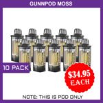 GUNNPOD MOSS – 10 PACK – 8000 PUFFS – POD ONLY