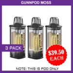 GUNNPOD MOSS – 3 PACK – 8000 PUFFS – POD ONLY