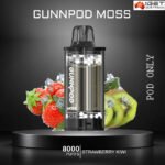 GUNNPOD MOSS – STRAWBERRY KIWI ICE – 8000 PUFFS – POD ONLY