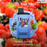 IGET BAR PRO – BLUEBERRY RASPBERRY – 10000 PUFFS
