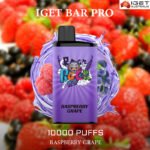 IGET BAR PRO – RASPBERRY GRAPE – 10000 PUFFS