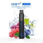 IGET LEGEND BLUEBERRY RASPBERRY GRAPE ICE – 4000 PUFFS