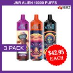 JNR ALIEN 10000 PUFFS – 3 PACK