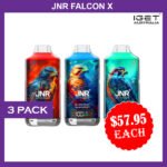 JNR FALCON X – 18000 PUFFS – 3 PACK