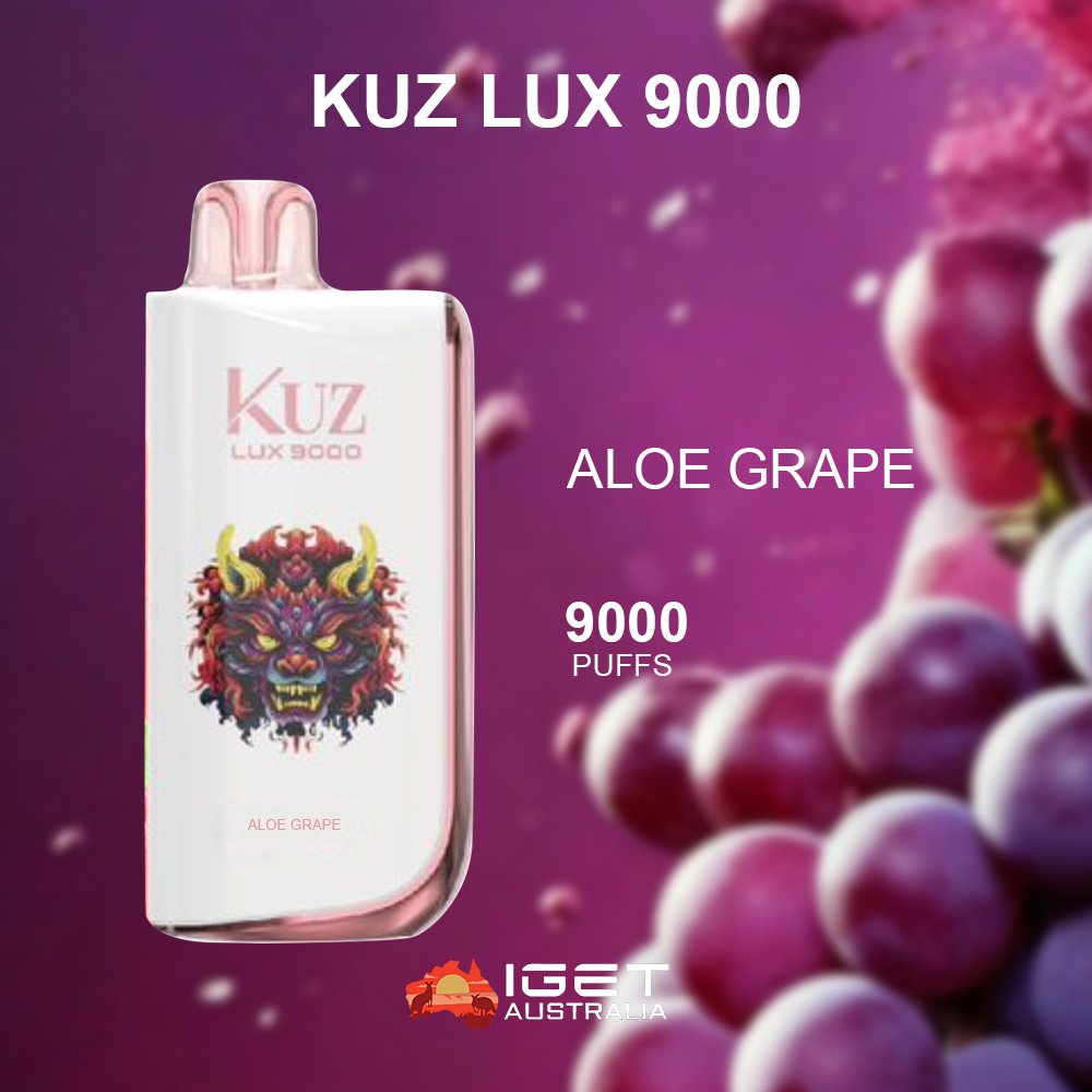 KUZ-LUX-ALOE-GRAPE-9000-PUFFS.jpg KUZ LUX ALOE GRAPE – 9000 PUFFS - Image 1