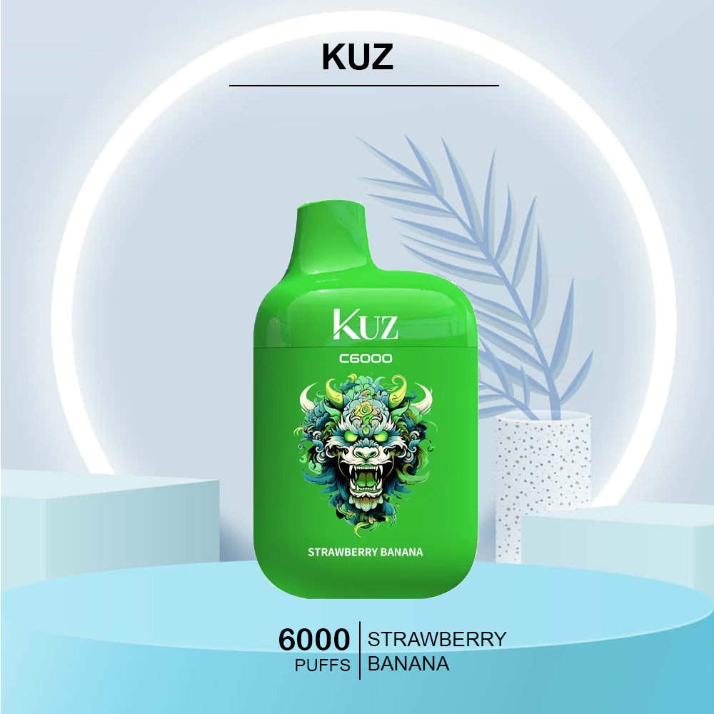 KUZ-STRAWBERRY-BANANA-6000-PUFFS.jpg KUZ STRAWBERRY BANANA – 6000 PUFFS - Image 1