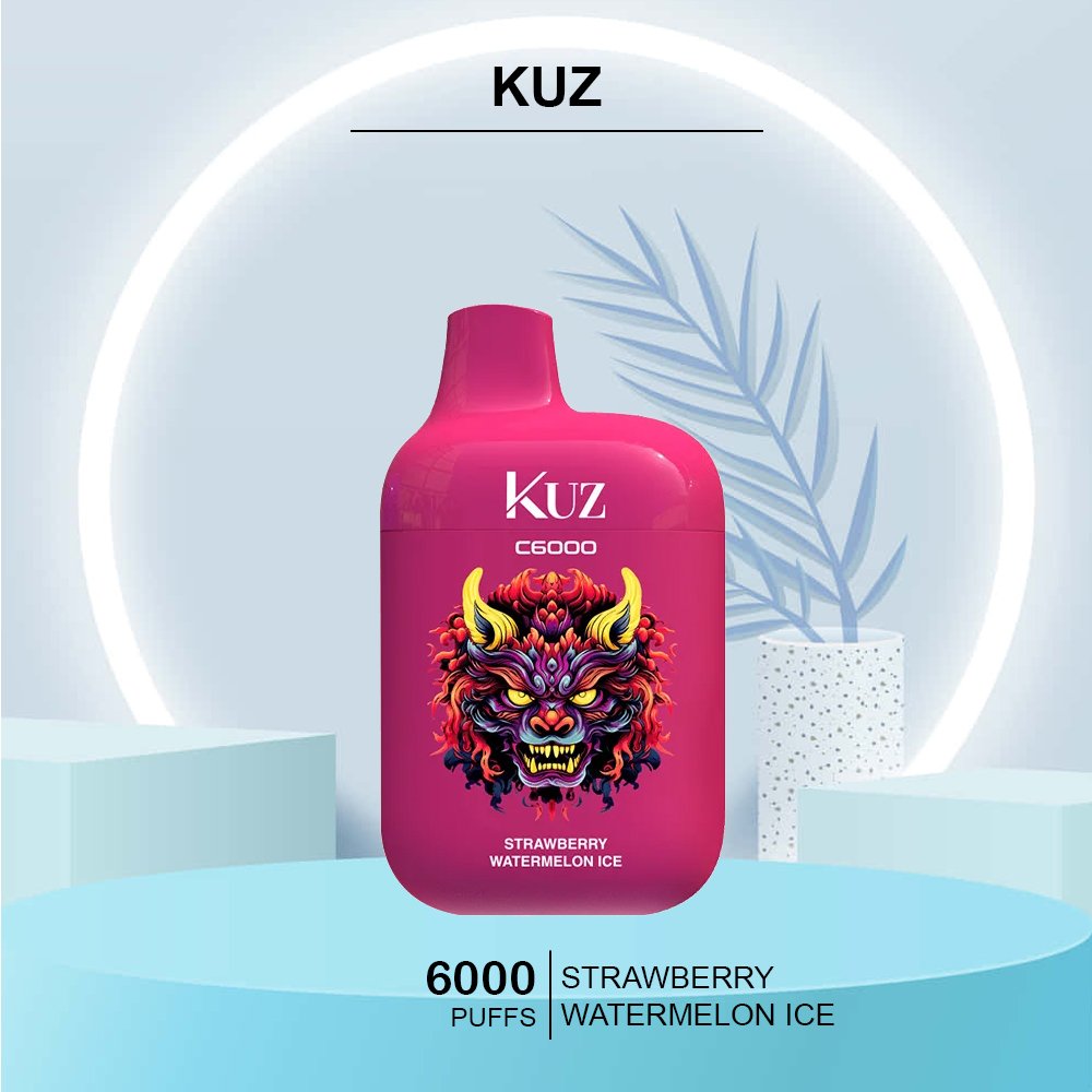 KUZ-STRAWBERRY-WATERMELON-ICE-6000-PUFFS.jpg KUZ STRAWBERRY WATERMELON ICE – 6000 PUFFS - Image 1