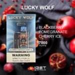 LUCKY WOLF BLACKBERRY POMEGRANATE CHERRY ICE – 7000 PUFFS