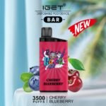 IGET BAR CHERRY BLUEBERRY – 3500 PUFFS