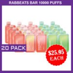 RABBEATS BAR 10000 PUFFS – 20 PACKS