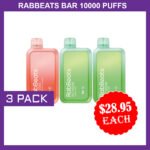 RABBEATS 10000 PUFFS – 3 PACK