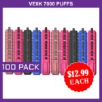 VEIIK 7000 PUFFS – 100 PACK
