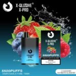 X-QLUSIVE X-PRO STRAWBERRY RASPBERRY BLUEBERRY – 5500 PUFFS