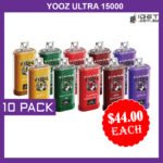 YOOZ ULTRA – 15000 PUFFS – 10 PACK