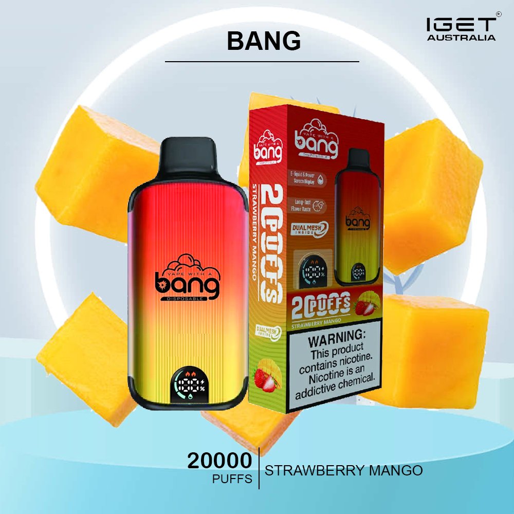 bang-20000-straberry-MANGO.jpg BANG – STRAWBERRY MANGO – 20000 PUFFS - Image 1