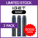 IGET GOAT – 5000 PUFFS – 3 PACK