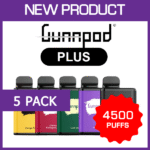 GUNNPOD PLUS – 4500 PUFFS – 5 PACK