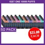 IGET ONE 12000 PUFFS – 50 PACK