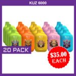 KUZ – 6000 PUFFS – 20 PACK
